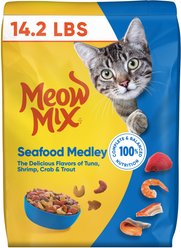 Meow Mix Seafood Medley Dry Cat Food, 14.2-lb bag