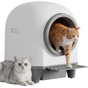 WARCAT Automatic Self-Cleaning Cat Litter Box, Gray, 90-L