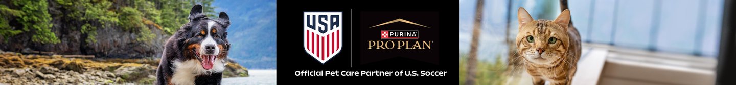 USA Purina Pro Plan Official Pet Care Partner of U.S. Soccer