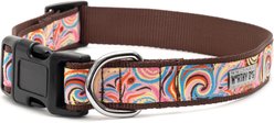 The Worthy Dog Swirly Adjustable Dog Collar, Pink, Small: 8 to 14-in neck, 5/8-in wide slide 2 of 3