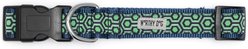 The Worthy Dog Hexagon Adjustable Dog Collar, Navy, Large: 14 to 20-in neck, 1-in wide slide 2 of 3