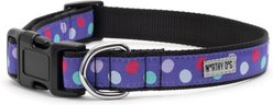 The Worthy Dog Gumball Adjustable Dog Collar, Purple, Small: 8 to 14-in neck, 5/8-in wide slide 2 of 3