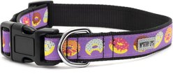 The Worthy Dog Donuts Adjustable Dog Collar, Purple, Small: 8 to 14-in neck, 5/8-in wide slide 2 of 3