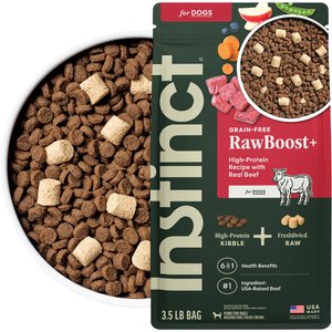 Instinct RawBoost High Protein Grain-Free Real Beef Recipe Dry Dog Food, 3.5-lb bag