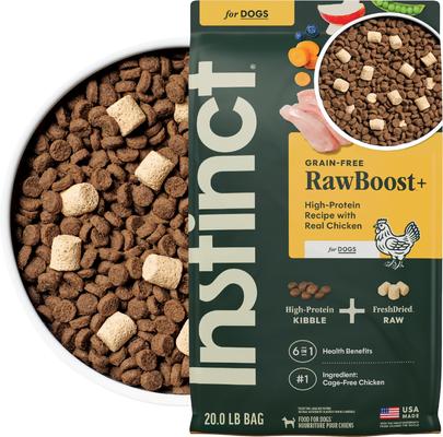 Instinct RawBoost Adult High Protein Grain-Free Real Chicken Recipe Dry Dog Food, 20-lb bag