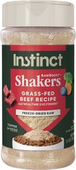 Instinct RawBoost Shakers All Natural Beef Recipe Grain-Free Freeze-Dried Dog Food Topper, 5.5-oz bottle