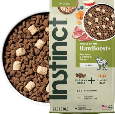 Instinct RawBoost Whole Grain Real Lamb & Oatmeal Recipe Dry Dog Food, 20-lb bag