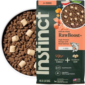 Instinct RawBoost Adult High Protein Grain-Free Real Salmon Recipe Dry Dog Food, 19-lb bag