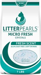 Litter Pearls Micro Fresh Scented Non-Clumping Crystal Cat Litter with Odorbond, 7-lb bag slide 1 of 6