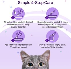 Litter Pearls Ultra Clump Unscented Clumping Micro Crystal Cat Litter with Odorbond, 8-lb bag slide 2 of 6