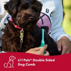 Li'l Pals Double-Sided Dog Comb, Color Varies