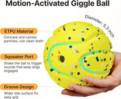 Potaroma Durable Squeaky Dog Ball Toy, Yellow slide 2 of 8