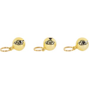 Coastal Pet Products Round Dog Bells, 3 count, Gold
