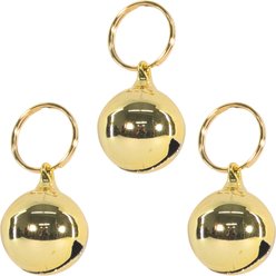 Coastal Pet Products Round Dog Bells, 3 count, Gold