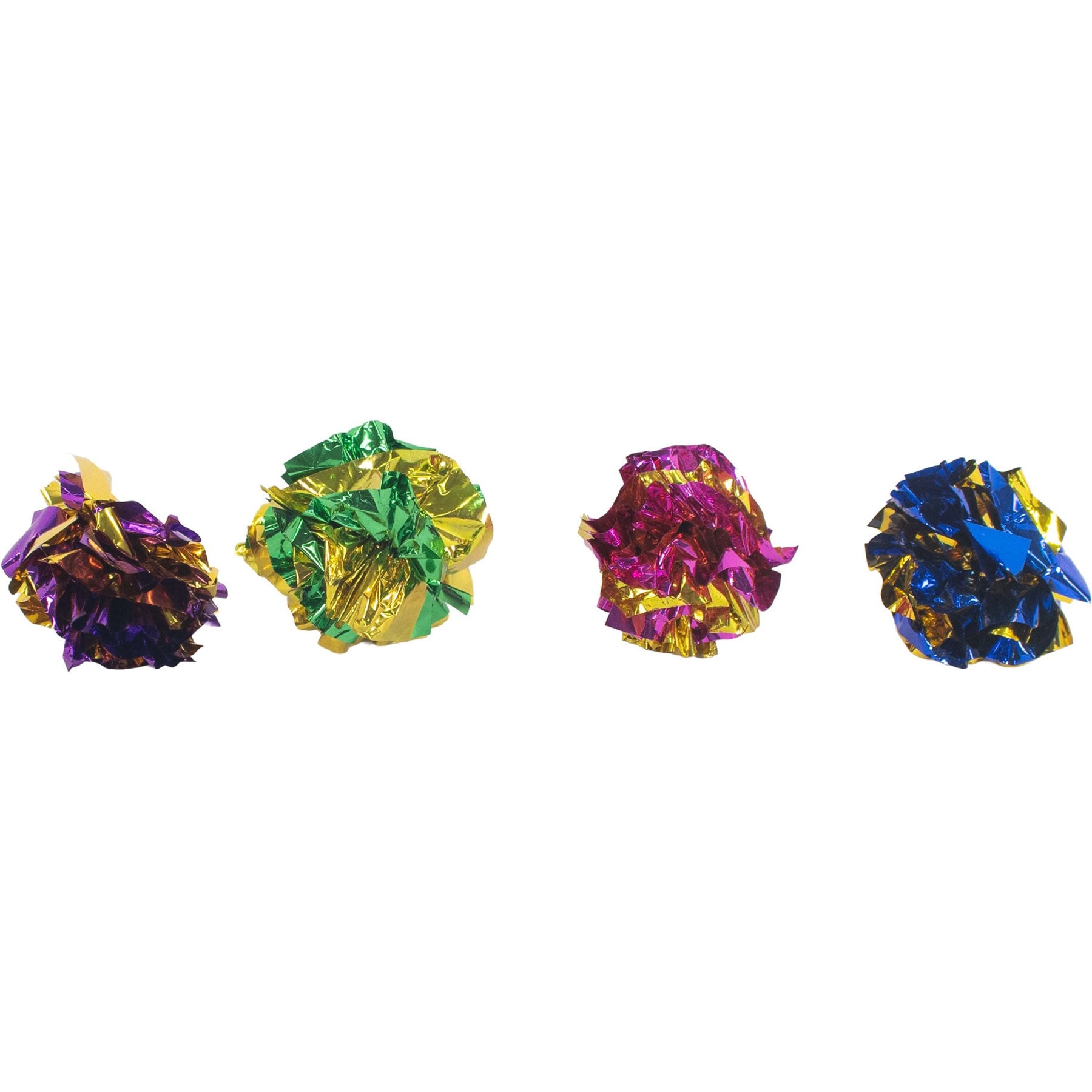 Turbo Krinkle Balls Cat Toy, 4 count