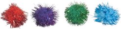 Turbo Glitter Pom Pom Ball Cat Toy, 4 count