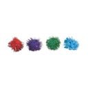 Turbo Glitter Pom Pom Ball Cat Toy, 4 count