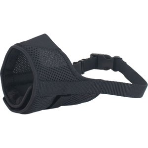 Coastal Pet Products Best Fit Adjustable Comfort Dog Muzzle, Black, Large