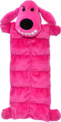 Multipet Loofa Squeaker Mat Soft Plush Dog Toy, Color Varies, 1 count, 12-in
