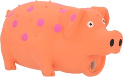 Multipet Latex Polka Dot Globlet Squeaky Pig Dog Toy, Color Varies, 9-in, 1 count
