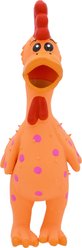 Multipet Latex Polka Dot Globken Chicken Squeaky Dog Toy, Color Varies, Mini, 1 count