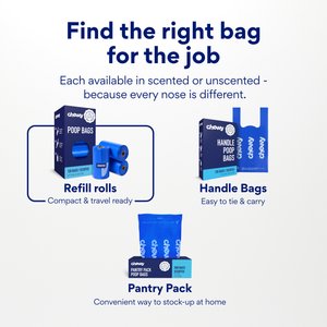 Chewy Made Refill Dog Poop Bags (FORMERLY FRISCO), Scented, 120 count