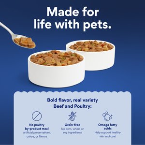 Chewy Made Stews Poultry & Beef Variety Pack Grain-Free Canned Dog Food (FORMERLY AMERICAN JOURNEY), 12.5-oz can, case of 12