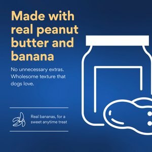 Chewy Made Soft-Baked With Peanut Butter & Banana Grain-Free Dog Treats (FORMERLY AMERICAN JOURNEY), 8-oz bag
