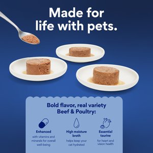 Chewy Made Pate Beef & Poultry Recipes Variety Pack Canned Cat Food (FORMERLY TINY TIGER), 3-oz can, case of 24
