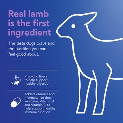 Show full view: Chewy Made Digestive Health Lamb & Brown Rice Recipe Dry Adult Dog Food, 40-lb bag slide 5 of 9