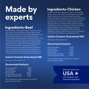 Chewy Made Stews Poultry & Beef Variety Pack Grain-Free Canned Dog Food (FORMERLY AMERICAN JOURNEY), 12.5-oz can, case of 12