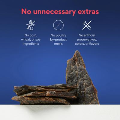 Show full view: Chewy Made Limited Ingredient Beef Jerky Natural Grain-Free Dog Treats (FORMERLY AMERICAN JOURNEY), 6.5-oz bag slide 6 of 9