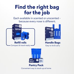 Chewy Made Refill Dog Poop Bags (FORMERLY FRISCO), Unscented, 120 count