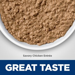 Hill's Science Diet Adult Urinary Hairball Control Savory Chicken Entree Wet Cat Food, 5.5-oz can, case of 24