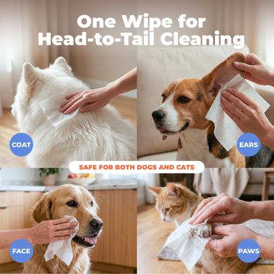 Show full view: Best Pet Supplies Lavender-Scented Calming Cat & Dog Grooming Wipes, 100 count slide 3 of 7
