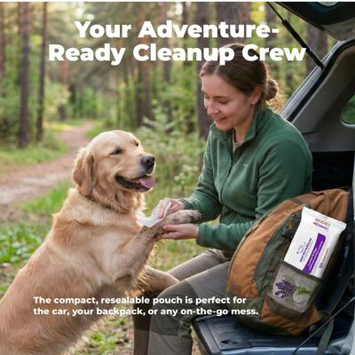 Show full view: Best Pet Supplies Lavender-Scented Calming Cat & Dog Grooming Wipes, 100 count slide 4 of 7