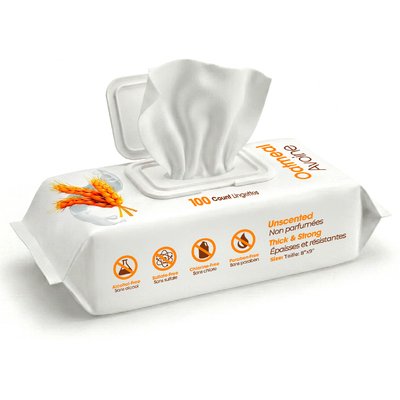Best Pet Supplies Best Pet Supplies Oatmeal Unscented Soothing Cat & Dog Grooming Wipes, 100 count