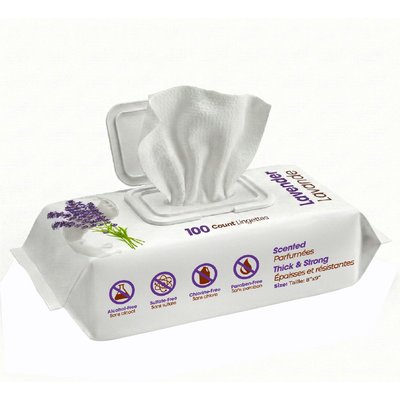 Best Pet Supplies Best Pet Supplies Lavender-Scented Calming Cat & Dog Grooming Wipes, 100 count