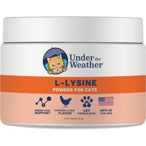 Under the Weather L-lysine Powder Cat Supplement, 3.17-oz bag