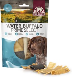 Wild Eats Water Buffalo Prime Select Variety Pack Small Natural Dog Chew Treats, 7 count