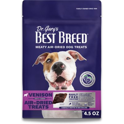 Dr. Gary's Best Breed Dr. Gary's Best Breed Venison Recipe Air-Dried Dehydrated Dog Treat, 4.5-oz bag