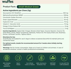 Wuffes Advanced Hip & Joint Soft Chews with Glucosamine, Chondroitin, Omega-3 & MSM for Small & Medium Dogs, 60 count & Large Breed Dogs, 30 count slide 2 of 9