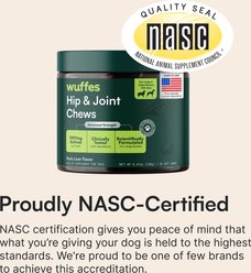 Wuffes Advanced Hip & Joint Chews with Glucosamine & Chondroitin Pork Liver Flavored Soft Chews for Large Dogs, 30 count slide 2 of 8