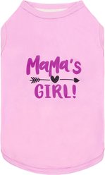 CuteBone Mama's Girl Dog T-Shirt, Pink, Medium
