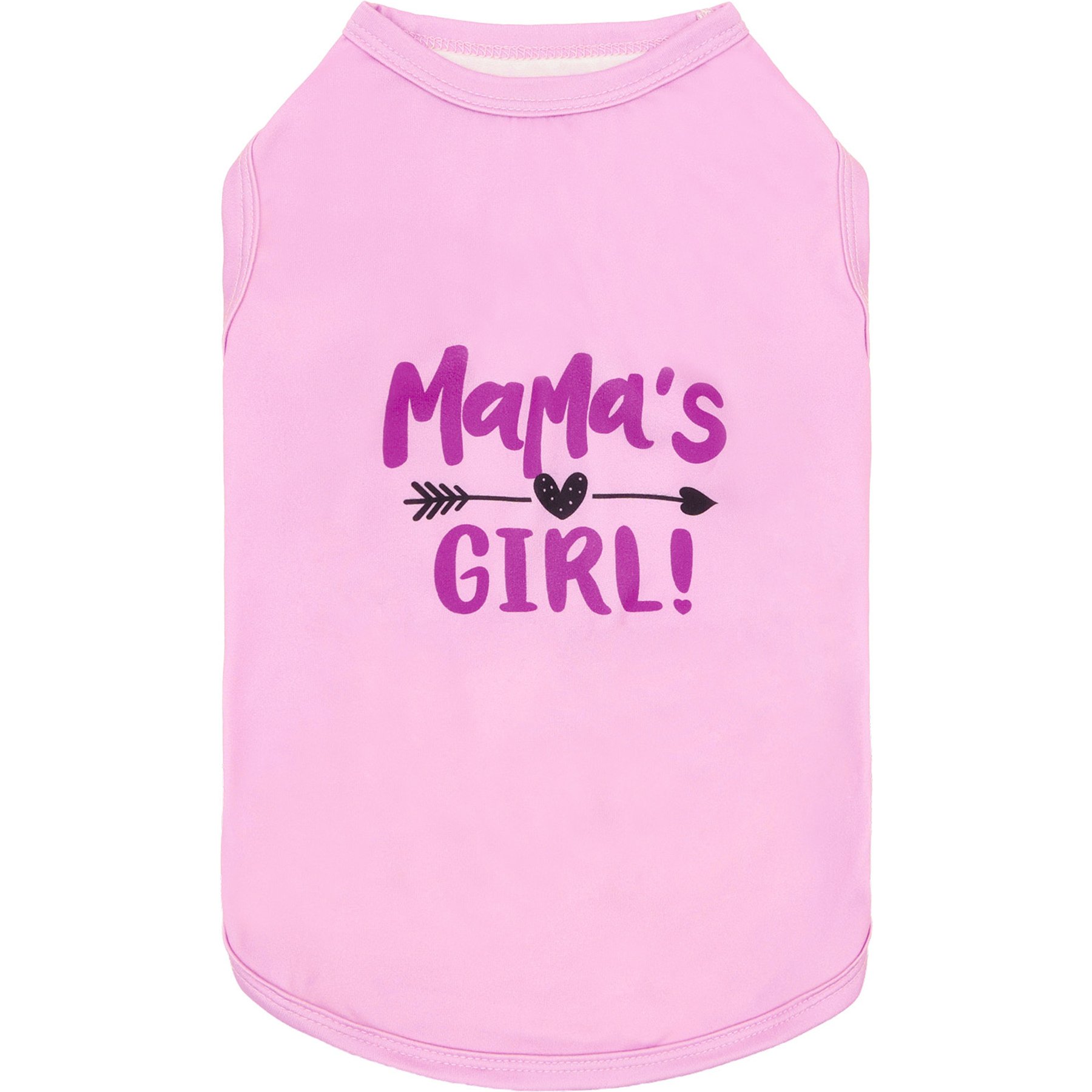 CuteBone Mama's Girl Dog T-Shirt, Pink, Medium