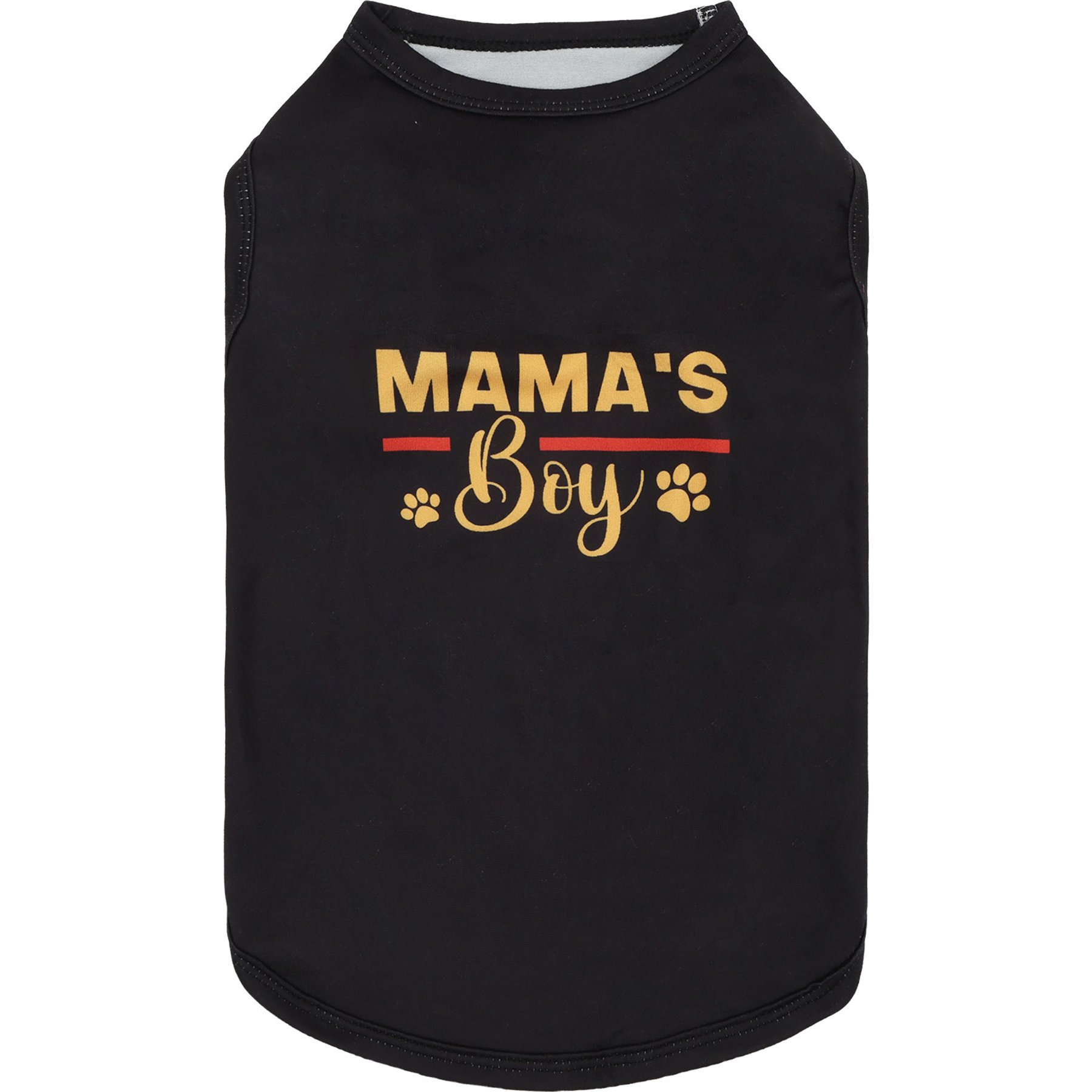 CuteBone Mama's Boy Dog T-Shirt, Black, Small