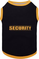 CuteBone Security Dog T-Shirt, Black & Orange, Medium