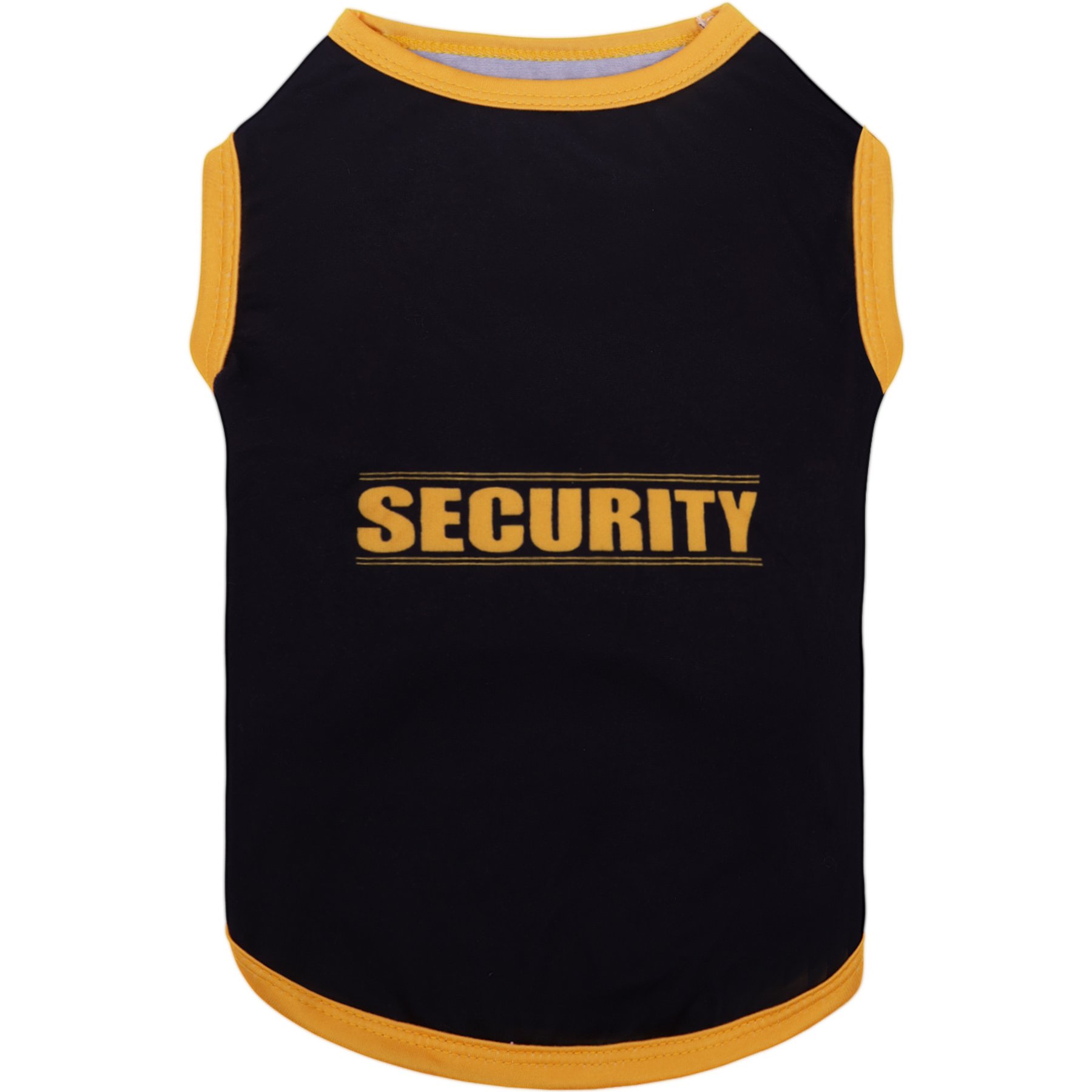 CuteBone Security Dog T-Shirt, Black & Orange, Medium