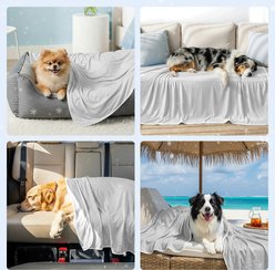 Mora Pets Premium Breathable Cooling Dog & Cat Blanket, Grey, Large slide 2 of 8