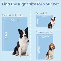 Mora Pets Premium Breathable Cooling Dog & Cat Blanket, Light Blue, Medium slide 2 of 8